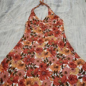 Ann Taylor Loft floral halter dress, Size 4P